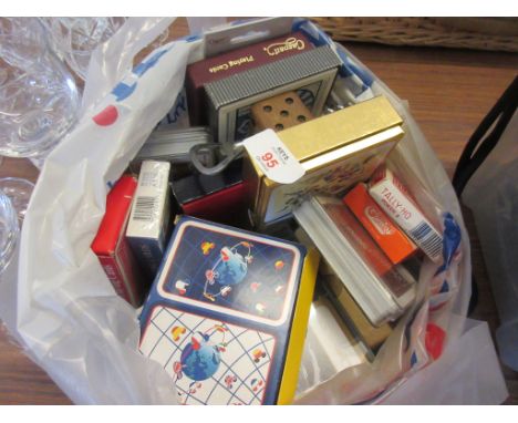 QUANTITY OF VINTAGE PACKS OF PLAYING CARDS ETC