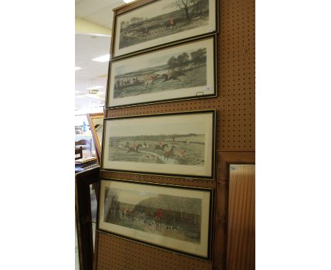 Set of 4 reproduction Hunting Prints