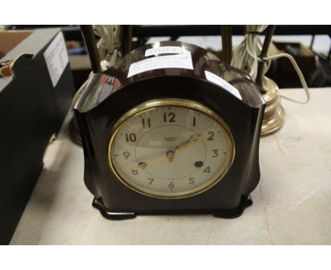 Smiths Bakelite Clock with Key and Leaflet