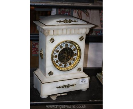 A French marble striking Mantle Clock 