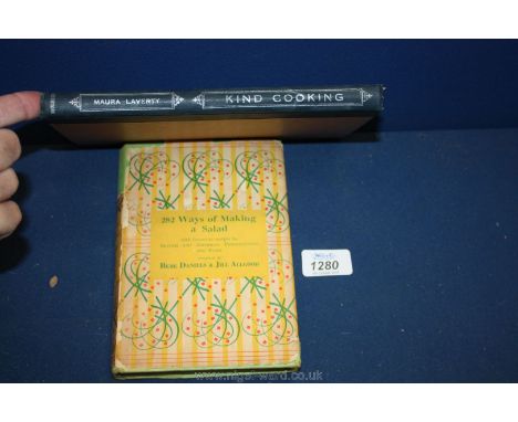 A first edition 1955 copy of "Kind Cooking" by Maura Laverty, decorations by Louis Le Brocquy, published by The Kerryman. Dus