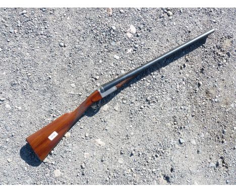 A 12 bore Army and Navy side by side double barrel Shotgun, serial no. 7604, 26'' barrel, sleeved nitroproof, Anson & Beeley'