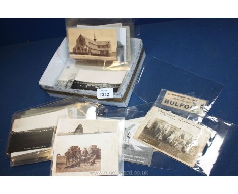 Various Miltary Postcards c1900's including camps on Salisbury Plain, Maidstone, Aldershot, some blank, some with messages, t
