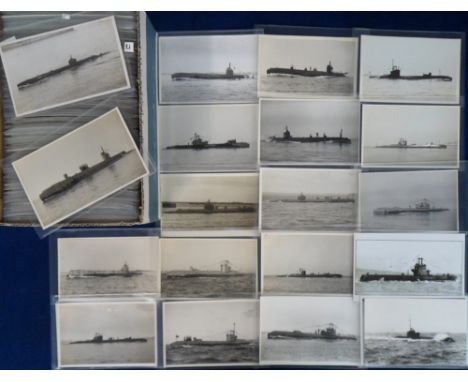 Transportation, Shipping Photographs, Submarines and Depot ships, approx 430 postcard sized images filed alphabetically S to 
