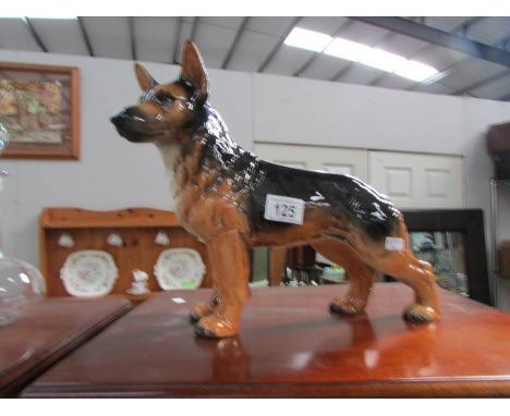 A large Goebel Alsation dog figure
