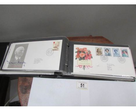 An album of 58 UK first day covers, 1989-92
