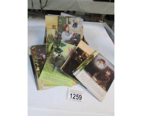 Approximately 200 first world war postcards including Bamforth