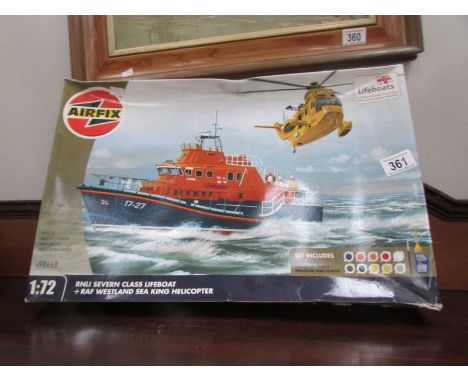 An Airfix model kit for an RNLI lifeboat