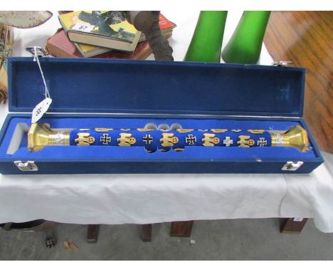 A cased Field Marshall's baton