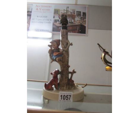 A Hummel table lamp (needs rewiring)