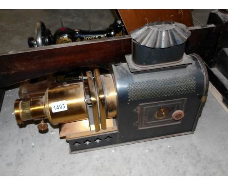 A Victorian magic lantern projector