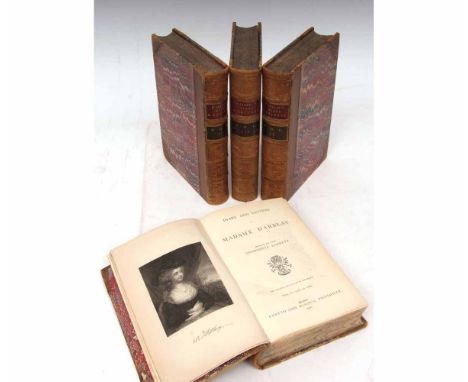 CHARLOTTE BARRETT (EDITED): DIARY AND LETTERS OF MADAME D'ARBLAY, London, Chatto & Windus 1876, new edition revised, 4 volume