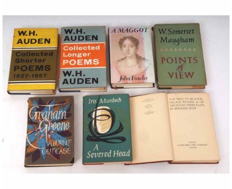 IRIS MURDOCH: A SEVERED HEAD, 1961 1st edition, original cloth gilt, dust-wrapper + GRAHAM GREENE: A BURNT-OUT CASE, London, 