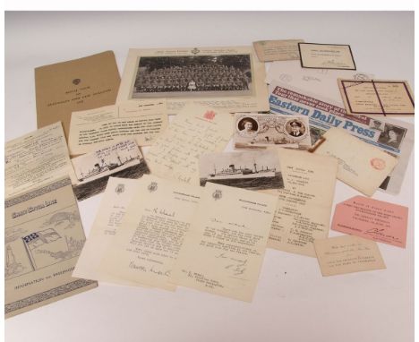 PACKET of Royalty ephemera from the collection of Ken Wheal, former Grenadier Guardsman who was seconded as an orderly at Cla