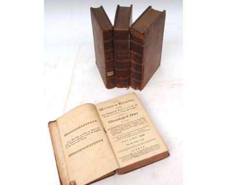 THE ANNUAL REGISTER, OR REVIEW OF THE HISTORY, POLITICKS, AND LITERATURE, OF THE YEAR 1759, London for R & J Dodsley, 1760, c