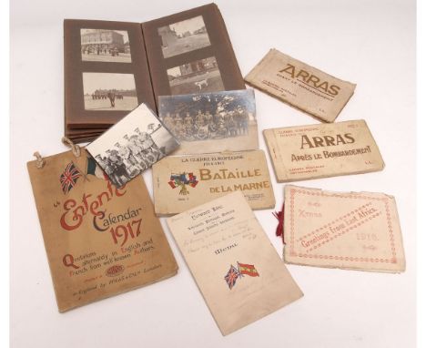SNAPSHOT photograph album compiled by Major S A T Coxon, 5th Norfolk Regiment of Kings Lynn, Norfolk depicting Britannia Infa