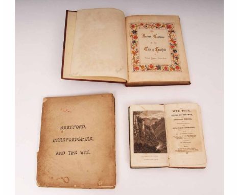 REVEREND T D FOSBROKE: THE WYE TOUR, OR GILPIN ON THE WYE ..., Ross 1826 3rd edition, engraved frontis, old boards worn, prin