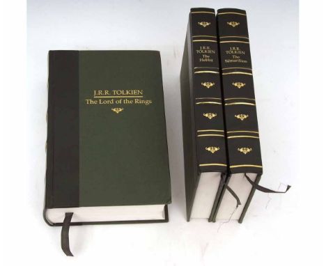J R R TOLKIEN: THE LORD OF THE RINGS, Book Club Associates 1992, 3 volumes, uniform quarter faux leather gilt (3) 