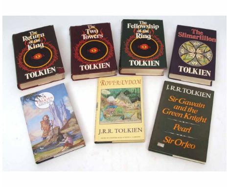 J R R TOLKIEN: 5 titles: SIR GAWAIN AND THE GREEN KNIGHT, PEARL & SIR ORFEO, translated J R R Tolkien, 1975 1st edition, orig