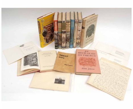 ALLAN JOBSON, AUTOGRAPH LETTER SIGNED dated November 15 1953 to Bryan Hall + five printed Christmas/Greetings/New Year greeti