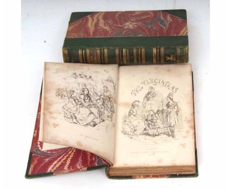 W M THACKERAY: THE VIRGINIANS A TALE OF THE LAST CENTURY, London, Bradbury & Evans, 1858-59, 1st edition in book form, 1st is