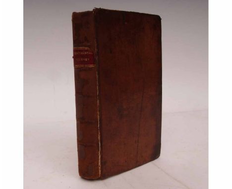 LAURENCE STERNE "MR YORICK": A SENTIMENTAL JOURNEY THROUGH FRANCE AND ITALY, London, 1769, 4 volumes bound in one, volume 1 w
