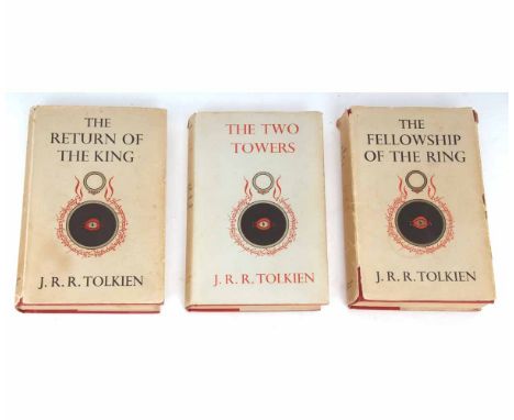 J R R TOLKIEN: THE LORD OF THE RING - THE FELLOWSHIP OF THE RING - THE TWO TOWERS - THE RETURN OF THE KING, London, 1955 4th 