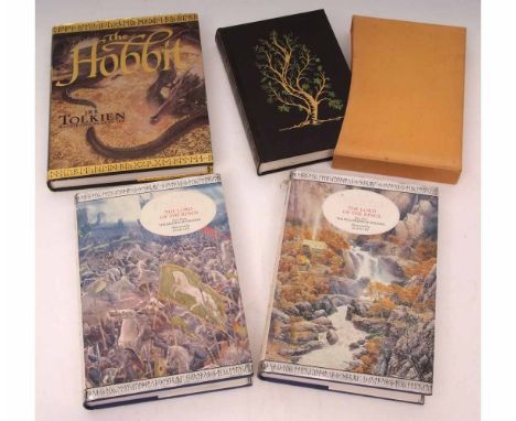 J R R TOLKIEN: 3 titles: POEMS AND STORIES, illustrated Pauline Baines, London, 1980, 1st De Luxe edition, original decorativ