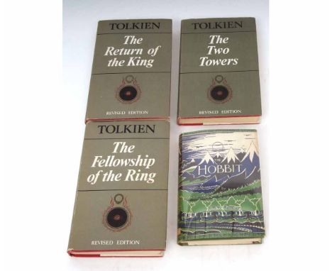J R R TOLKIEN, 2 titles: THE HOBBIT OR THERE AND BACK AGAIN, London, 1965, 2nd edition, 15th impression, original decorative 