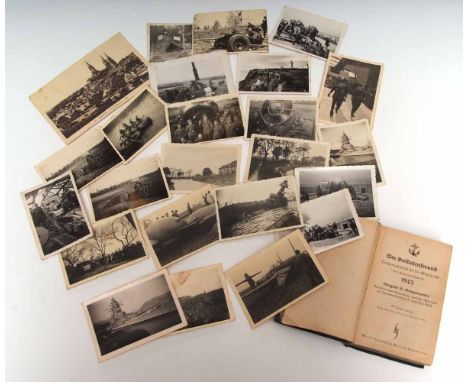 DE SOLDATENFREUND...FUR 1943, printed book with diary for 1943 at rear, small number of manuscript entries for April, Septemb