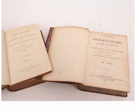 JOHN M WILSON (ED): THE RURAL CYCLOPEDIA OR A GENERAL DICTIONARY OF AGRICULTURE ..., Edinburgh, A Fullarton 1847-49, 4 volume