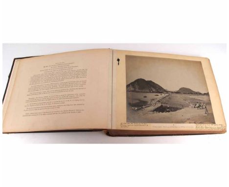 F G E SPRING: KISTNA BRIDGE, BEZWADA, photograph album circa January to May 1892, containing a series of 38 photographs, each