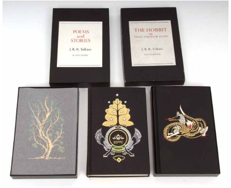 J R R TOLKIEN, 3 titles: THE LORD OF THE RINGS, London 1969, 1st India paper de-luxe edition, 1st impression, 3 maps (of whic