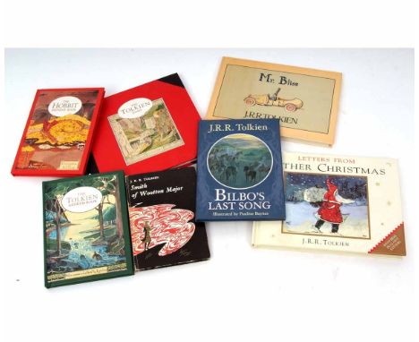 J R R TOLKIEN, 4 titles: SMITH OF WOOTTON MAJOR, illustrated Pauline Baynes, 1967, 1st edition, 1st issue (white lettering on