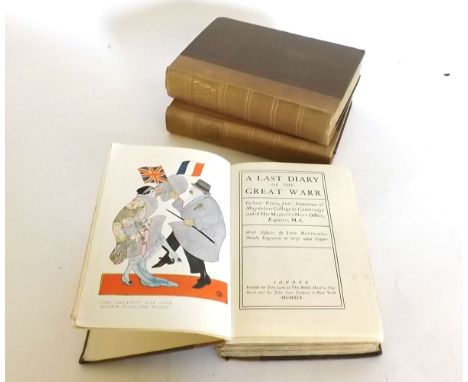SAMUEL PEPYS: A DIARY OF THE GREAT WARR - A SECOND DIARY... - THE LAST DIARY..., 1917-1919, 3 volumes, (3) 