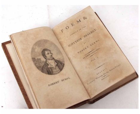 ROBERT BURNS: POEMS, CHIEFLY IN THE SCOTTISH DIALECT, Belfast, William Magee, 1793, Pirated Belfast edition, 2 volumes in 1, 
