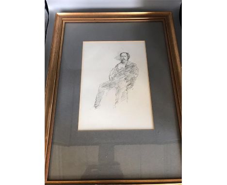 'The Doctor' original lithograph 1896 (Portrait of Whistler's Brother) by J A Mcneill Whistler 1834-1903