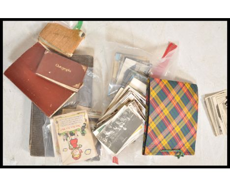 A large collection of postcards and greeting cards dating from the early 20th Century to include portrait, military, comical,