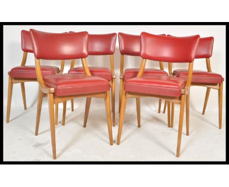 Ben Chairs ' Benchairs ' of Stowe - A set of six mid 20th Century retro vintage dining chairs having bentwood beech frame and