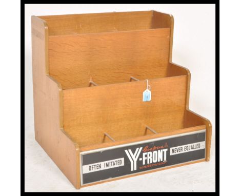 A vintage 20th Century Art Deco advertising shop counter sectional point of sale display for Coopers Y-Fronts. Measures 41 cm