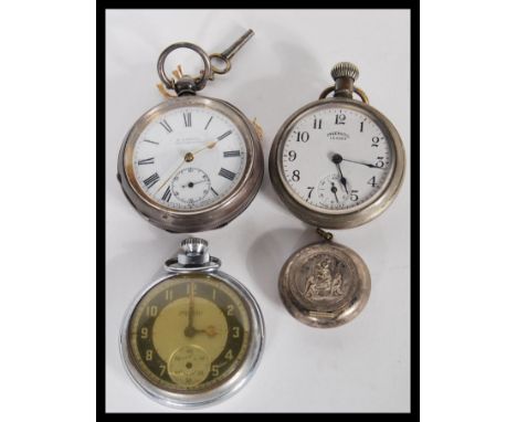 A collection of vintage pocket watches to include a 19th Century Victorian imported silver hallmarked pocket watch retailed b