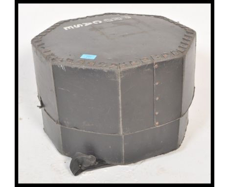A vintage 20th Century Olympic&nbsp; St John's Ambulance parade drum, the drum finished in black with applied St Johns logo i