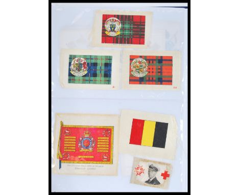 A selection of 20th Century silk BDV cigarette cards to include Town Arms, Territorial Badges, Ceramic Art, a large General C