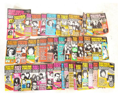 A good collection of vintage Record Collector magazines from the 1970's to 1980's featuring many famous bands and artists inc