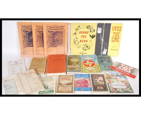 A collection of vintage 20th Century travel related maps.Many of the maps canvas backed, to include an Ordnance Survey Distri