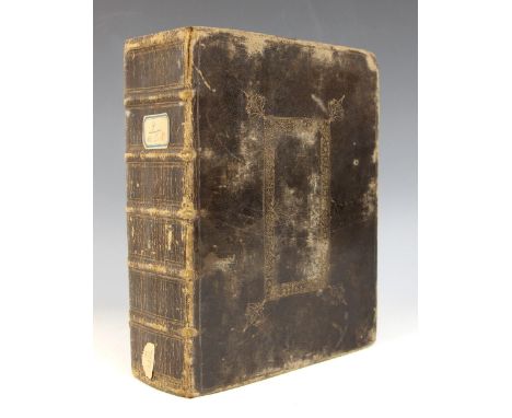 A 17th century HOLY BIBLE CONTAINING THE OLD TESTAMENT AND THE NEW: TRANSLATED OUT OF THE ORIGINAL TONGUES AND WITH THE FORME