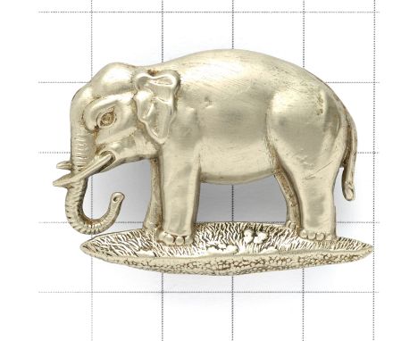 19th PWO Hussars scarce pre 1922 pagri badge.A good die-stamped white metal example. LoopsThe Elephant was borne in commemora