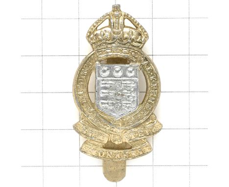 Royal Army Ordnance Corps King’s Crown anodised cap badge.(KK 2125)Bent over sliderService wear