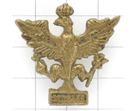 26th Hussars WW2 raised scarce Officer’s cast brass 1st pattern cap badge.Actual item in ‘For Hostilities Only’ by Seaman. Fi
