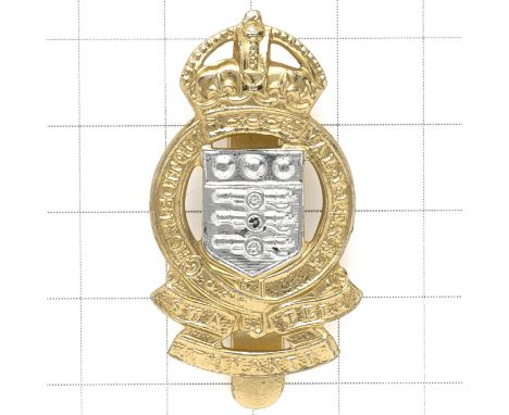 Royal Army Ordnance Corps King’s Crown anodised cap badge.(KK 2125)Bent over sliderVGC